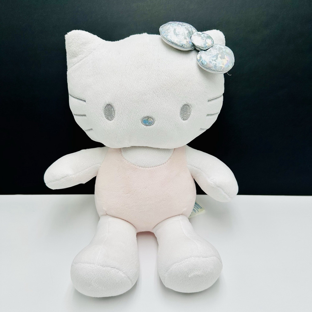 Build A Bear HELLO KITTY 25th Anniversary Celebration 18” Silver Bow BAB Plush